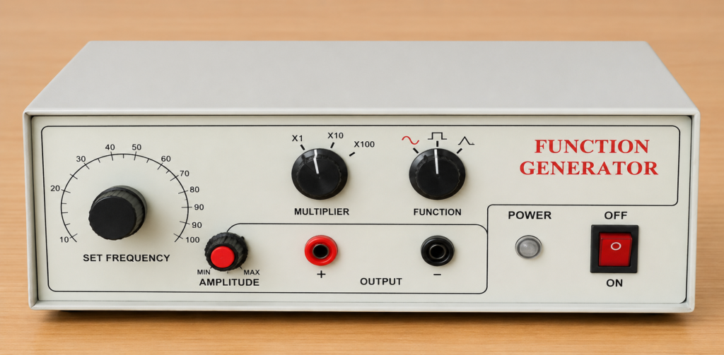 Function Generator 2 to 200 KHz, Sine, Square, Triangular 220 V, 50 Hz, Single Phase