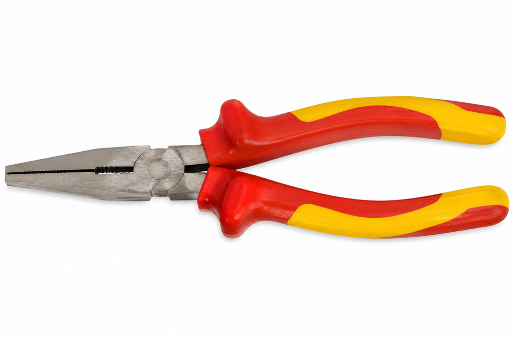 Pliers flat nose insulated 200mm