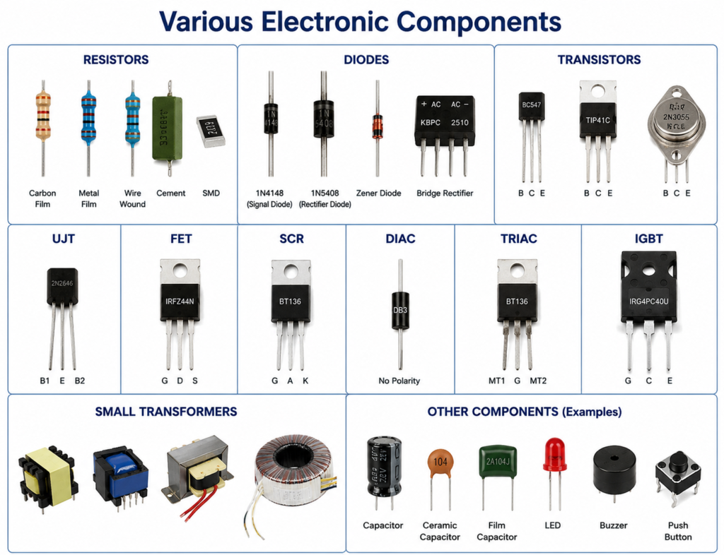 Various Electronic Components